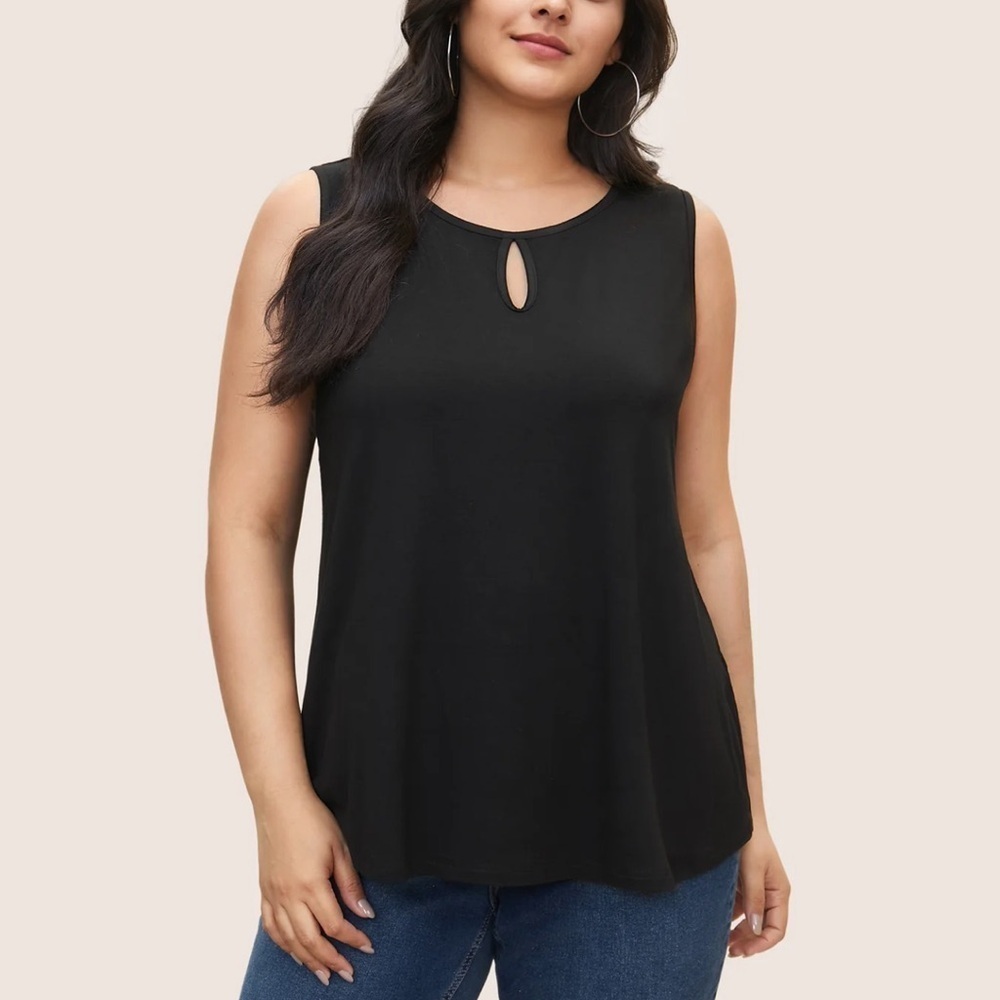 BloomChic Supersoft Essentials Solid Keyhole Tank Top XL us14-16